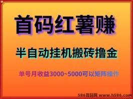 红薯赚首码项目揭秘：批量矩阵月入3K~5K轻松达成!