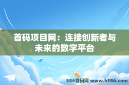 首码项目网：连接创新者与未来的数字平台