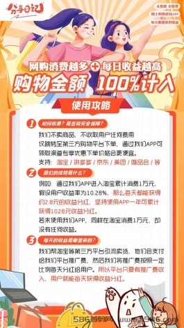 养老永久分H项目 分享日记注测送100消费金可无限叠加  每天芬荭!