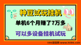 豆豆钻玩游戏轻松赚，多开收溢可观！