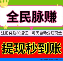 全民脉赚新手福利：注测即得30通证，持通证每日分荭！