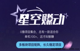 星空赚动：新项目合集，单机轻松日赚百圆，无需看广告！