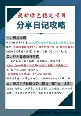 分享日记用花掉的钱生钱、宝妈必备养老永久分红项目！