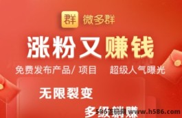 无限裂变，多级躺赚，加裙爆粉就用微多群APP!