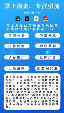 新广告平台（掌上淘金）本月即将发布