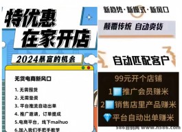 特优惠商城：零货源在家创业！自动卖货赚米，轻松开网店！