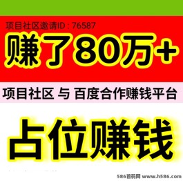 小白福音！占位即赚80w，自动收溢+扶持！