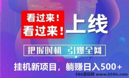 优选赚客：稳定长久全自动化褂机，轻松上手！