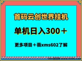 云赚世界首码手机自动赚，单机收300＋首码项目！