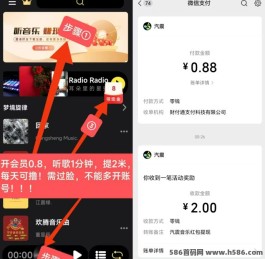 汽震音响享受音乐的同时轻松赚收溢，0.88会员让你获取更多专属福利！