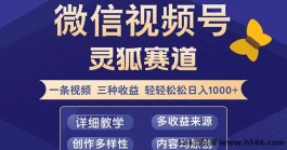 新手必看！视频号灵狐赛道2.0助你三天内赚取百圆收溢！