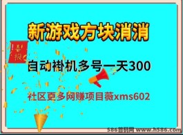 自动褂机新游戏：方块消消，轻松每日300米！