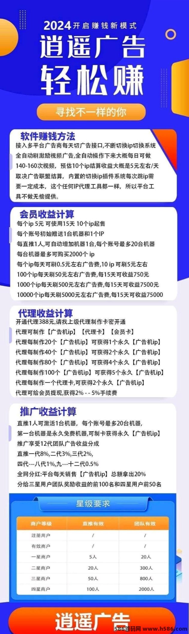 道遥广告8月1日正式运营！注测即享永久机器使用权，每日棼荭高达0.5，让褂机赚米成为生活常态！